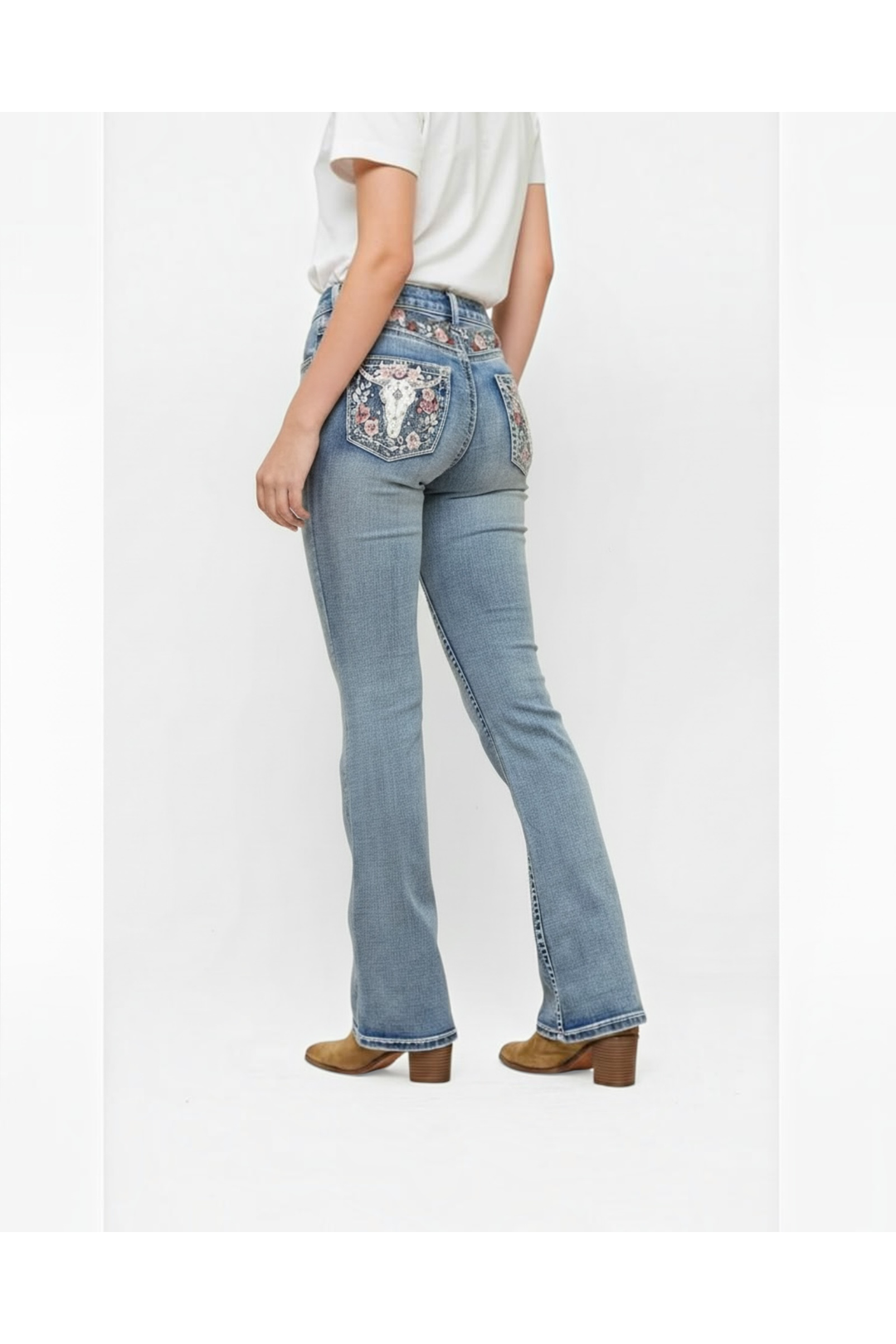 Westfield Eagle Bootcut Rodeo Country &amp; Western Jeans - Mid Sand Wash