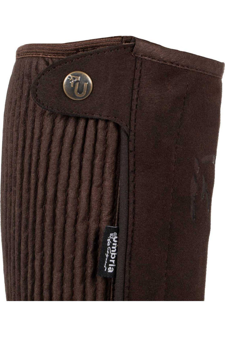 Umbria 'Amara' Shaped Half Chaps with Side Zip - Canterbury Saddlery