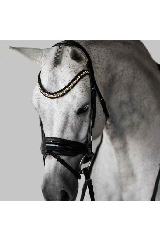 Lumiere 'Ariana' Hanoverian bridle - Black