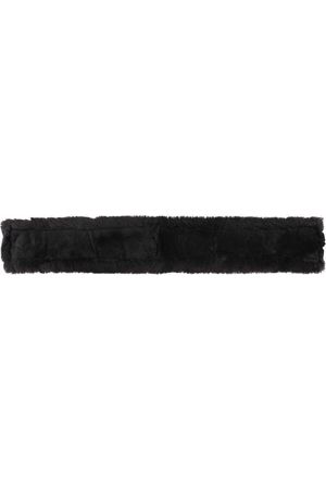 Cavallino ComfiEze Lambswool Velcro Girth Backing - 85cm Black - Canterbury Saddlery