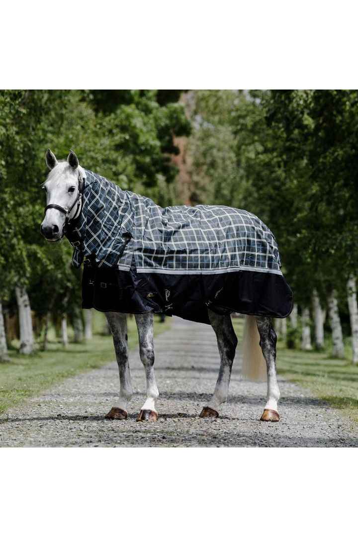 Cavallino Badminton Combo 1200D 220gm Dark Grey Plaid - UPDATED DESIGN - Canterbury Saddlery