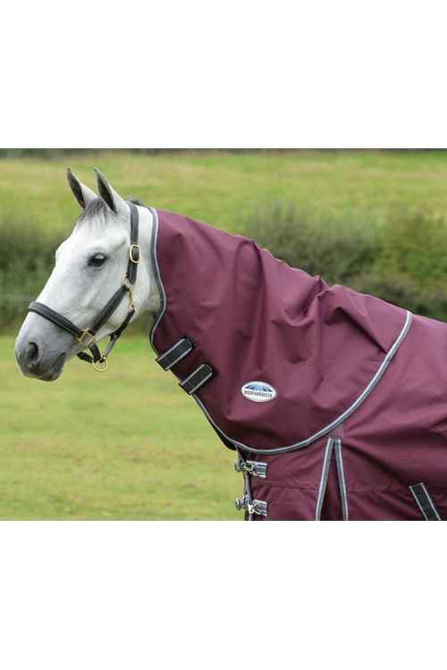 Weatherbeeta Comfitec Plus Dynamic II Neck Rug Medium/Lite - Maroon/Grey/White - Canterbury Saddlery