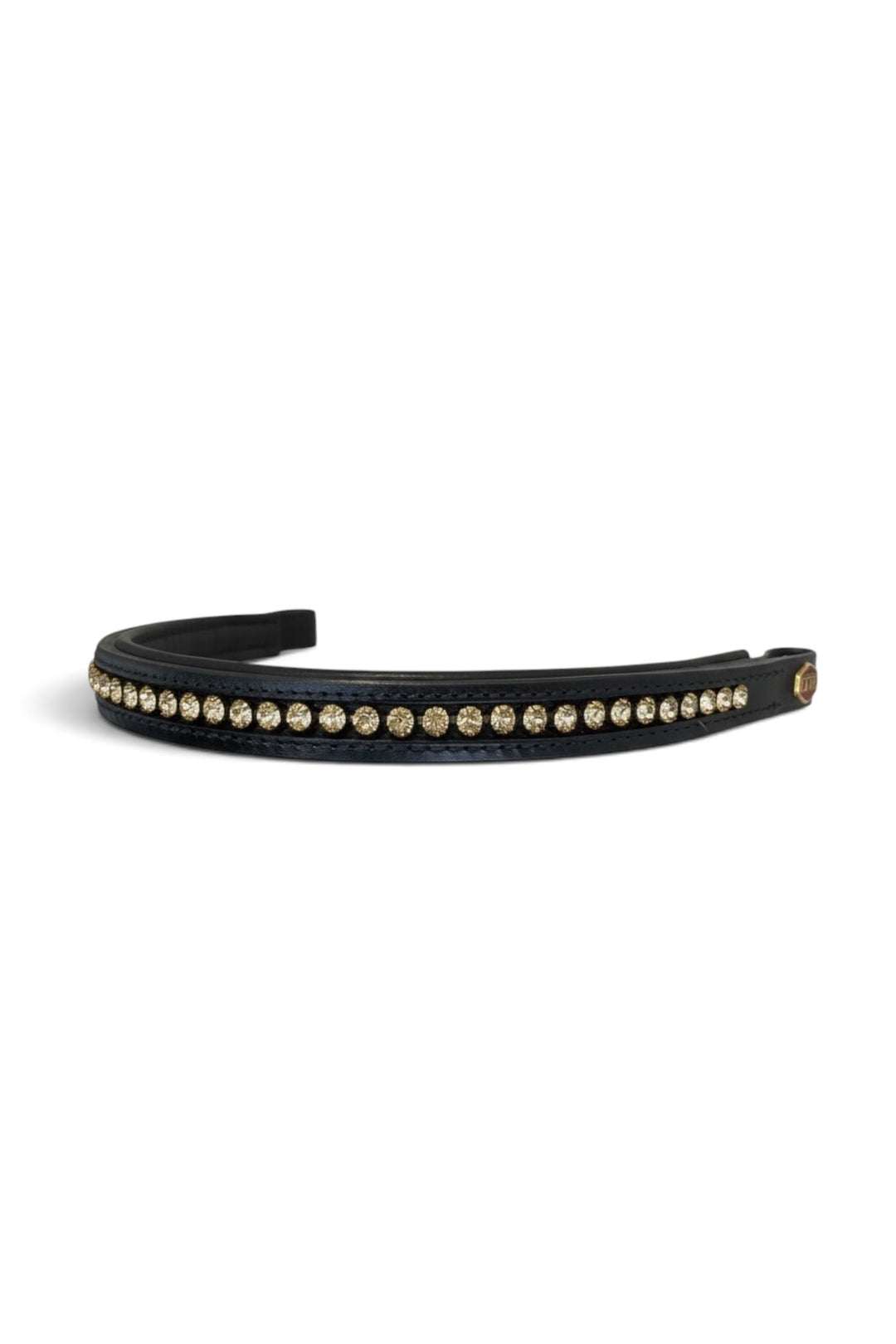 Albion Straight Browband with Large yellow diamantes