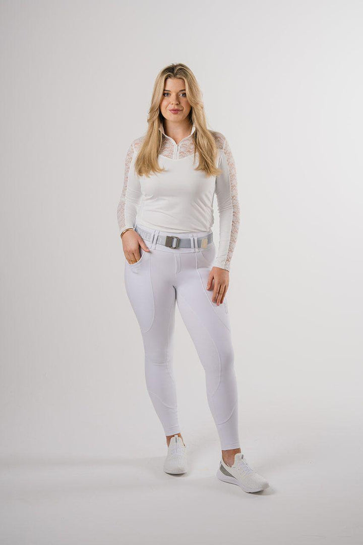 Étoile EQ Sculpt & Support Hybrid Breech - White - Canterbury Saddlery