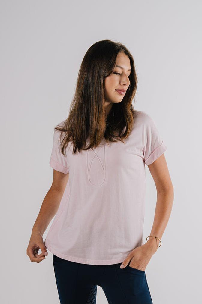 Étoile EQ Embossed Logo Tee - Rose Pink