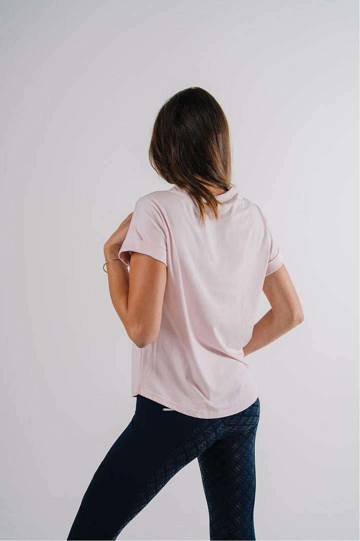 Étoile EQ Embossed Logo Tee - Rose Pink - Canterbury Saddlery