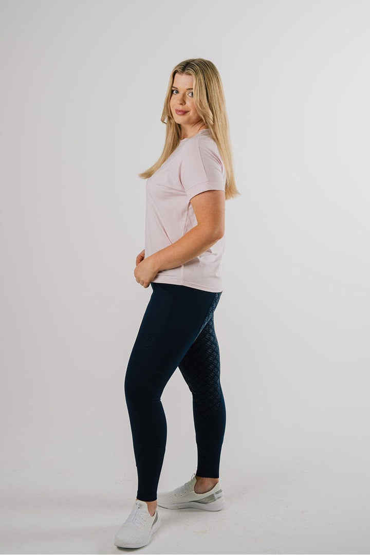 Étoile EQ Embossed Logo Tee - Rose Pink - Canterbury Saddlery