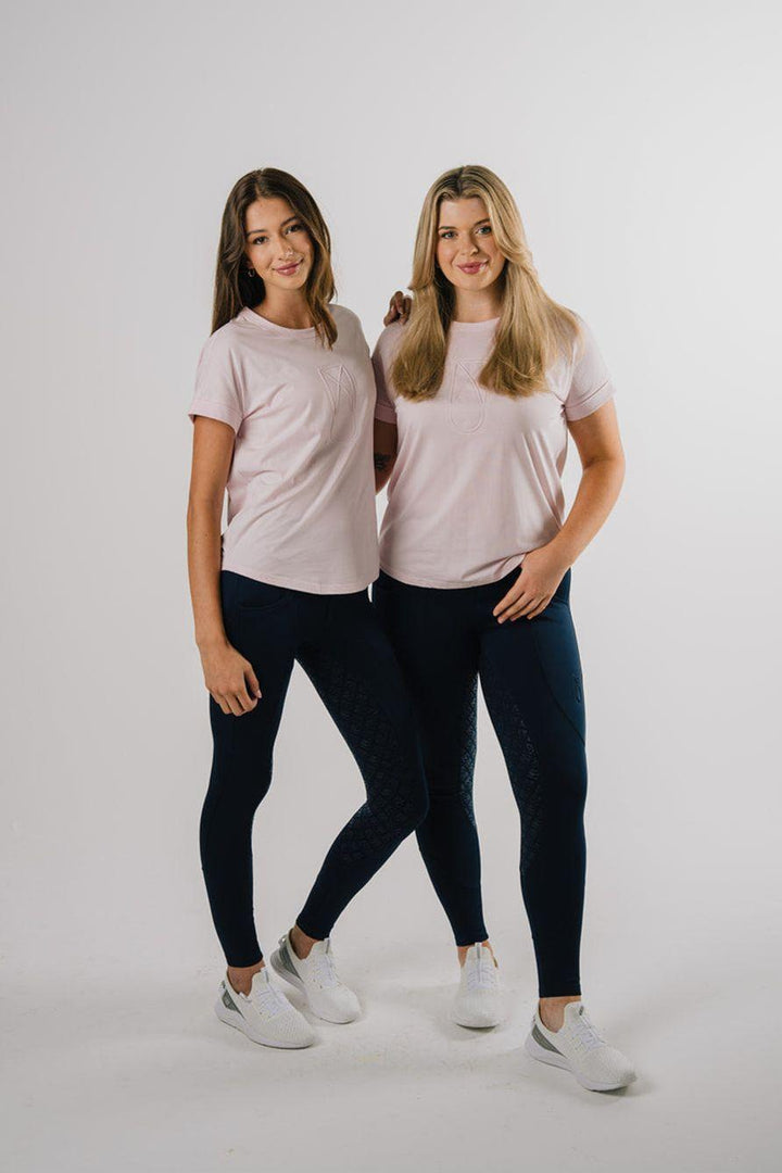 Étoile EQ Embossed Logo Tee - Rose Pink - Canterbury Saddlery