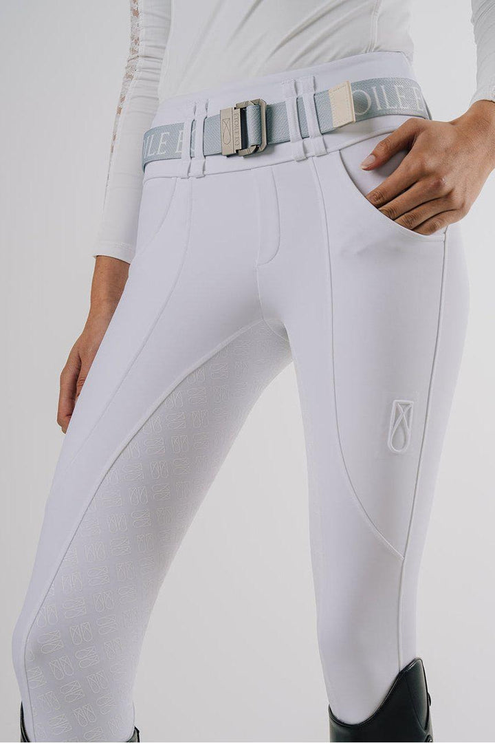 Étoile EQ Sculpt & Support Hybrid Breech - White - Canterbury Saddlery