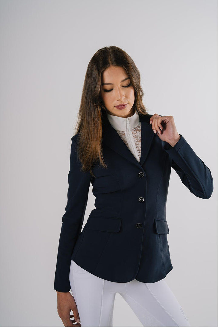 Étoile EQ Long Sleeve Lace Show Shirt - White - Canterbury Saddlery