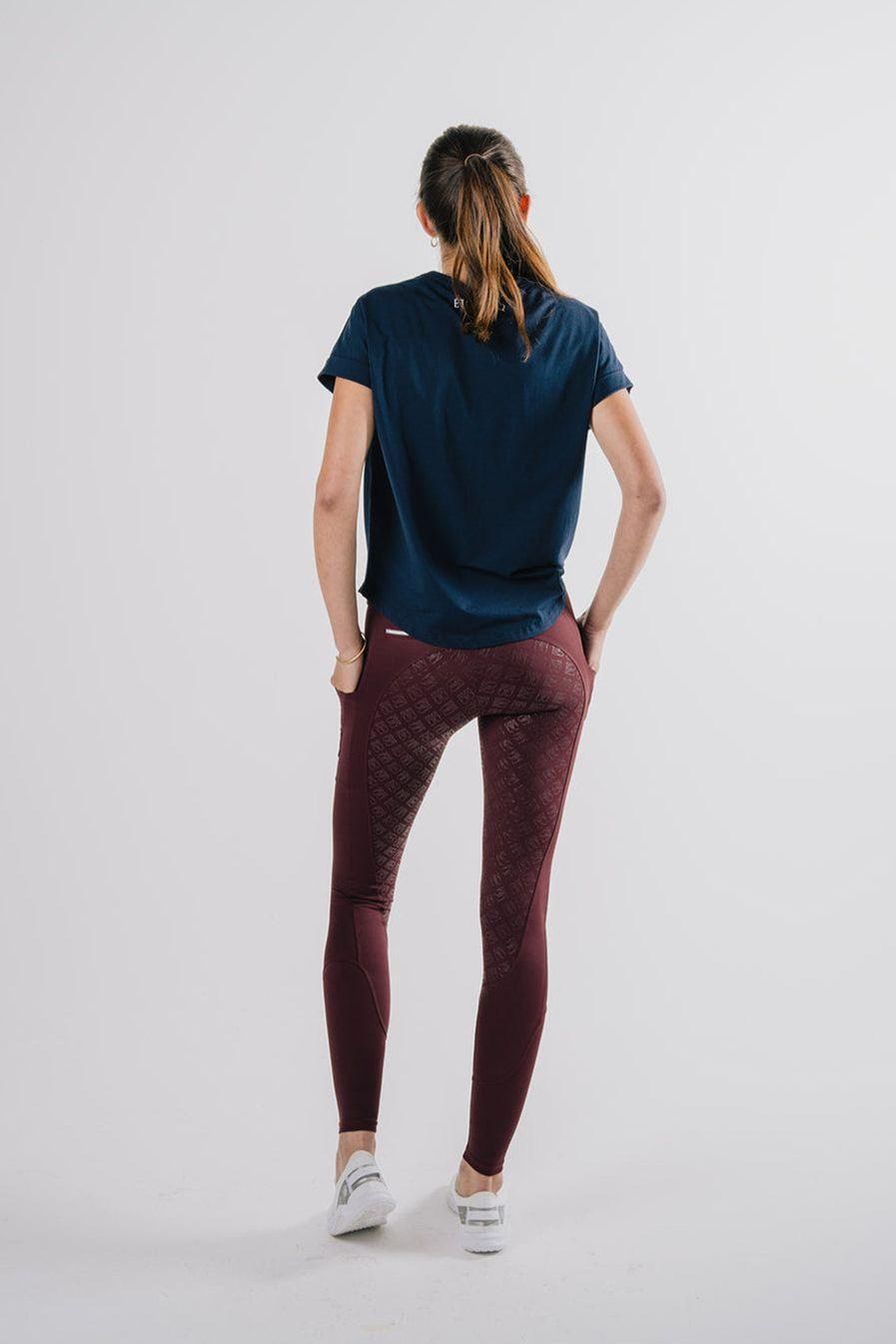 Étoile EQ 'Sculpt' Riding Tights - Bordeaux - Canterbury Saddlery