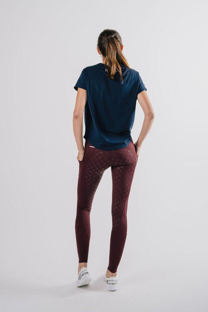 Étoile EQ 'Sculpt' Riding Tights - Bordeaux - Canterbury Saddlery