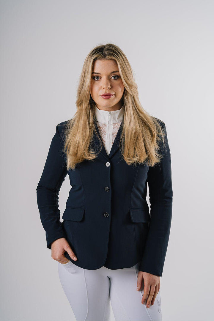 Étoile EQ Long Sleeve Lace Show Shirt - White - Canterbury Saddlery
