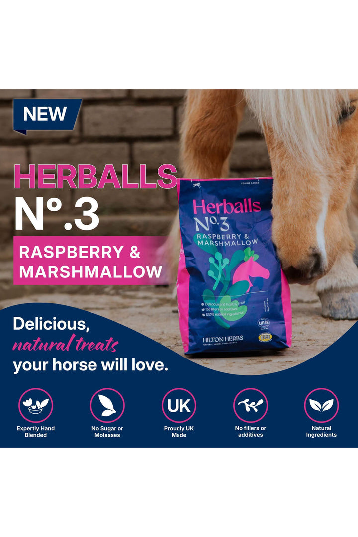 Hilton Herbs Herballs Marshmallow &amp; Raspberry No.3 - 500g treat