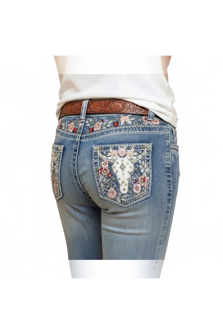 Westfield Eagle Bootcut Rodeo Country &amp; Western Jeans - Mid Sand Wash