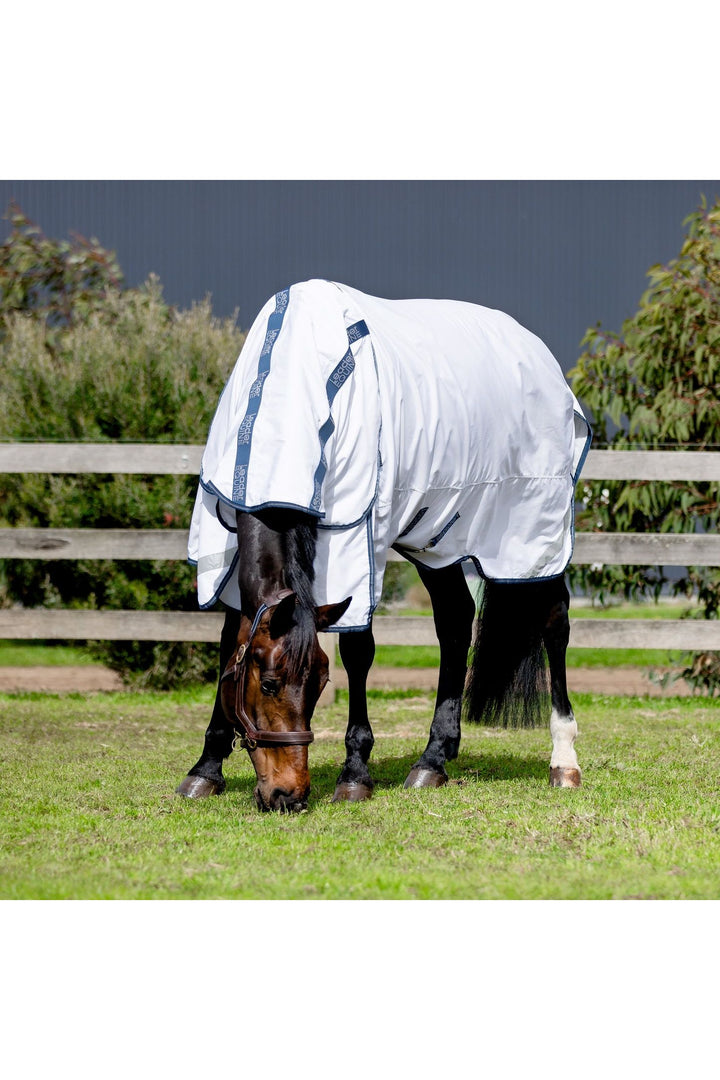 LE Fieldsafe Summer Sheet - White with Navy/Silver