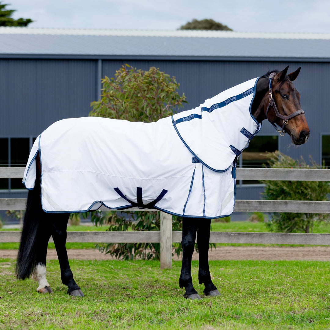 LE Fieldsafe Summer Sheet - White with Navy/Silver