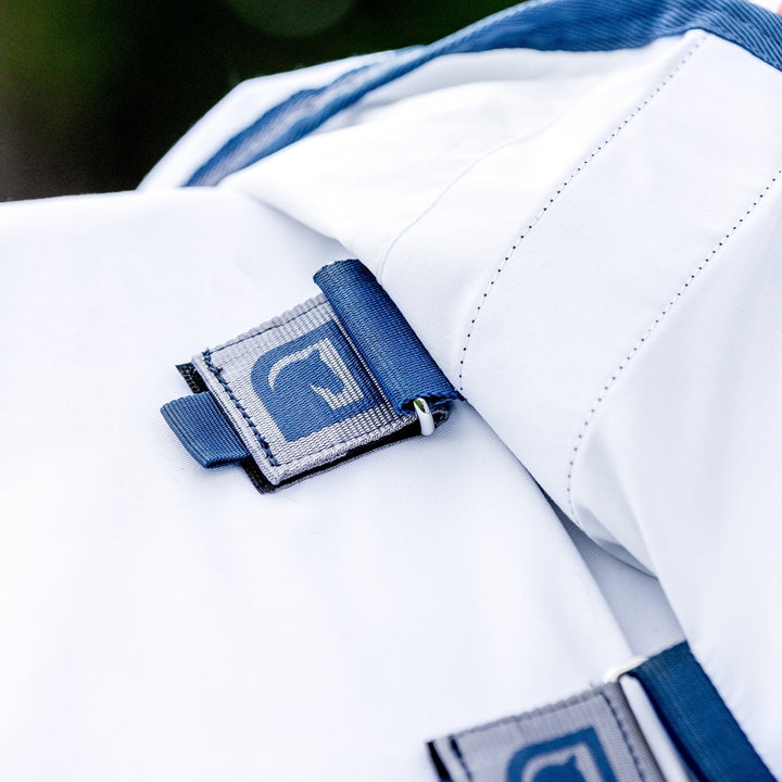 LE Fieldsafe Summer Sheet - White with Navy/Silver