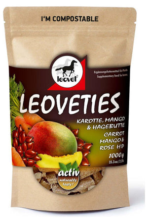 Leoveties Treats Banana Turmeric & Linseed 1kg Equine Health Supplements 