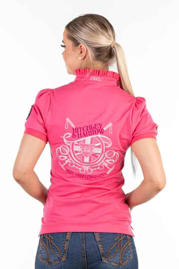 Hitchley & Harrow Fitted Polo - Hot Pink