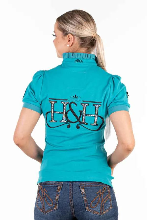 Hitchley & Harrow Fitted Polo - Turquoise