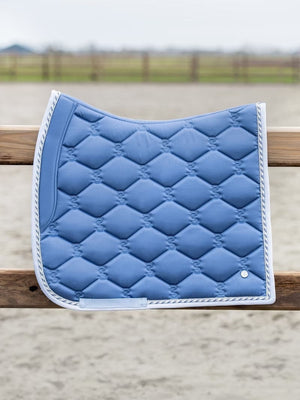 PSOS Saddle Pad, Dressage Signature - Dove Blue Saddle Blankets & Halfpads 