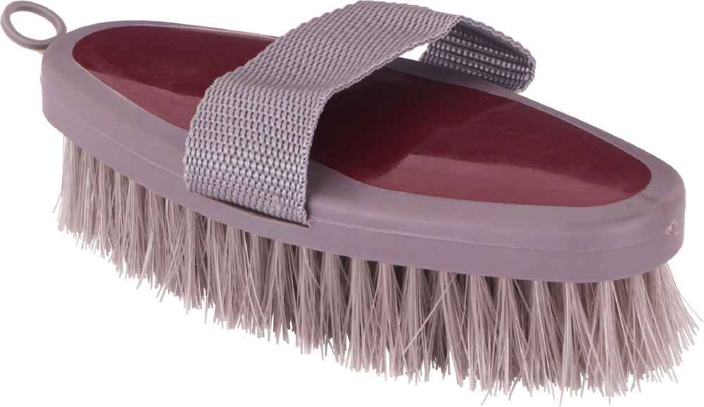 Flair Soft Grip Body Brush - Burgundy
