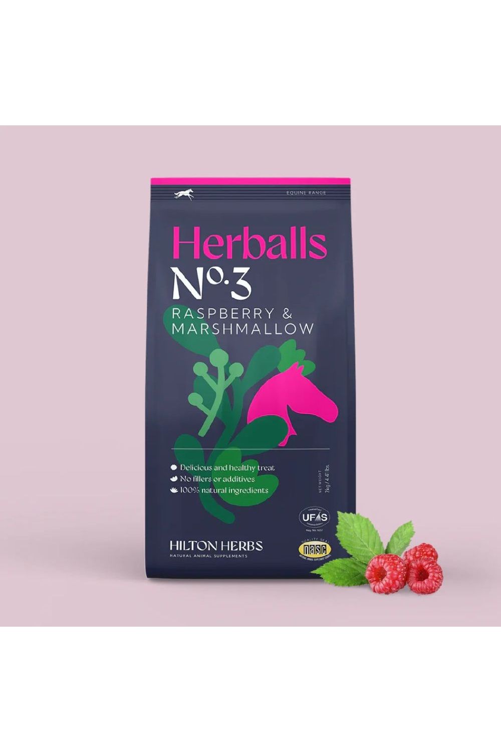 Hilton Herbs Herballs No3 Marshmallow &amp; Raspberry 500gm