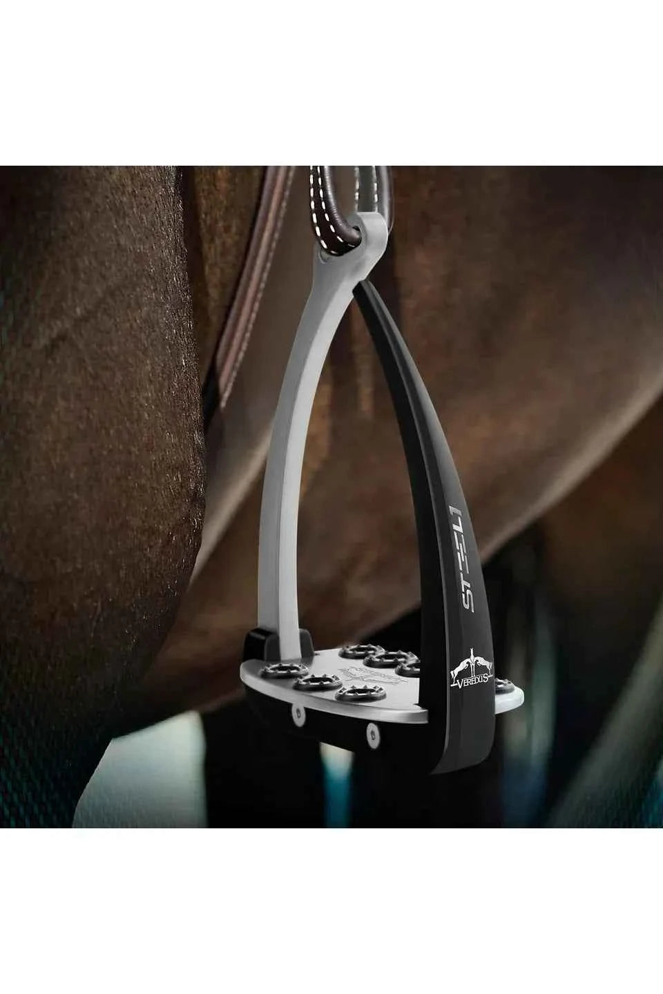 Veredus Vita Steel1 Safety Stirrups - Silver/Black