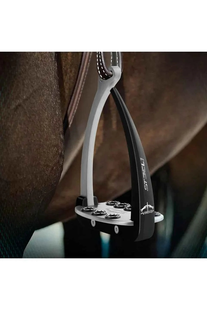 Veredus Vita Steel1 Safety Stirrups - Silver/Black