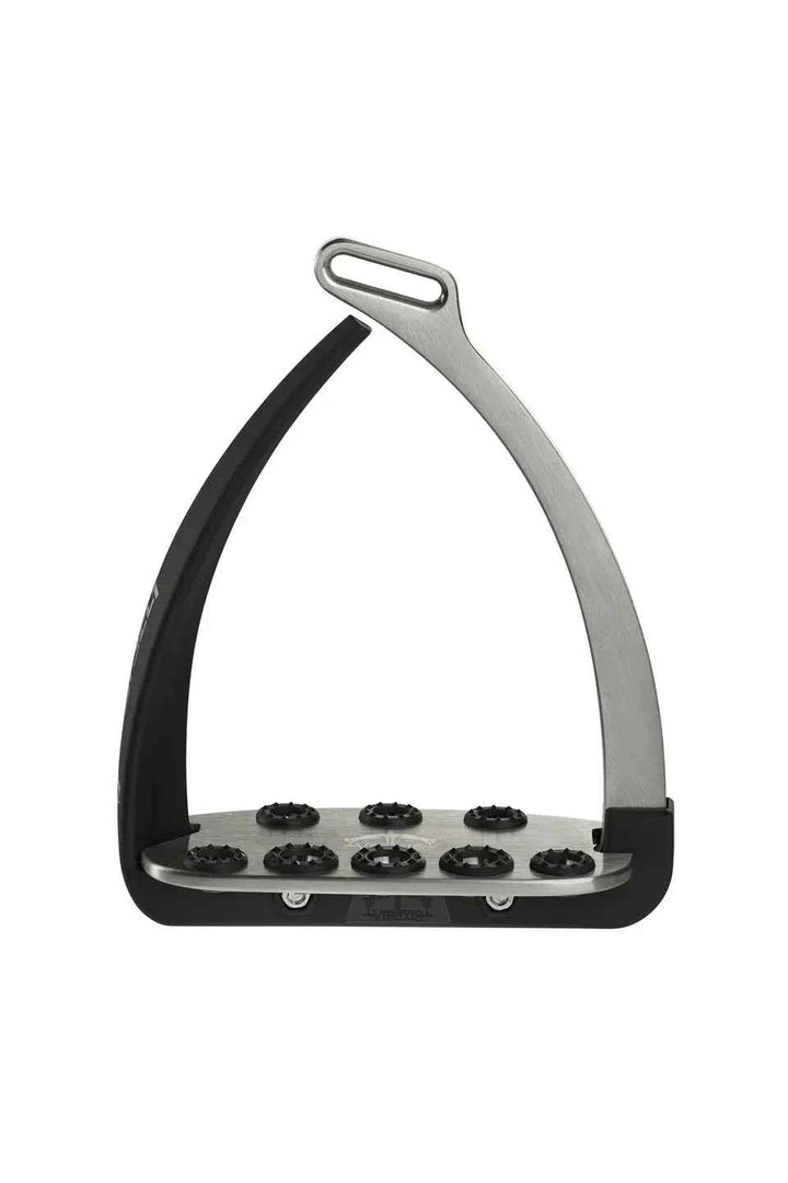 Veredus Vita Steel1 Safety Stirrups - Silver/Black