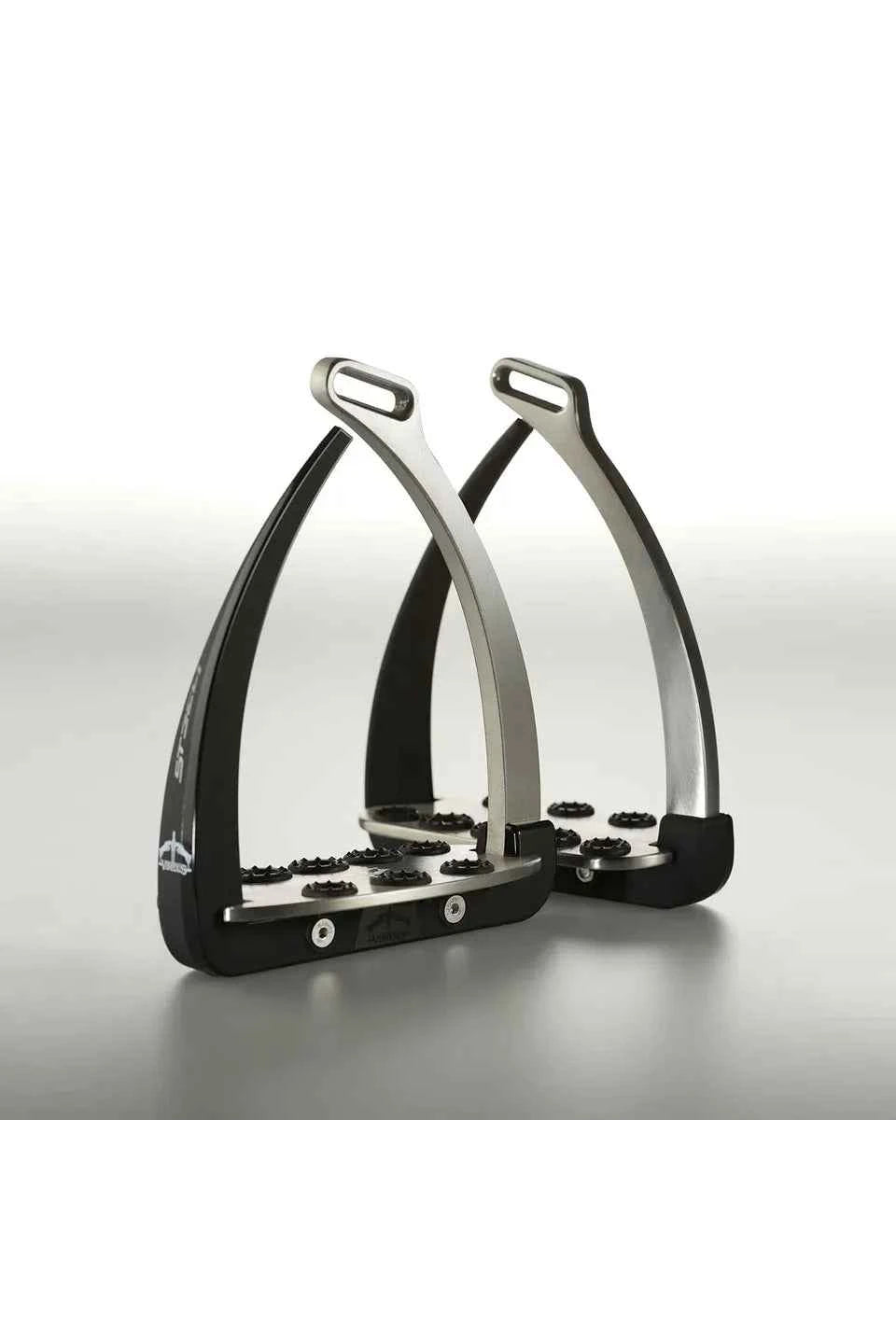 Veredus Vita Steel1 Safety Stirrups - Silver/Black