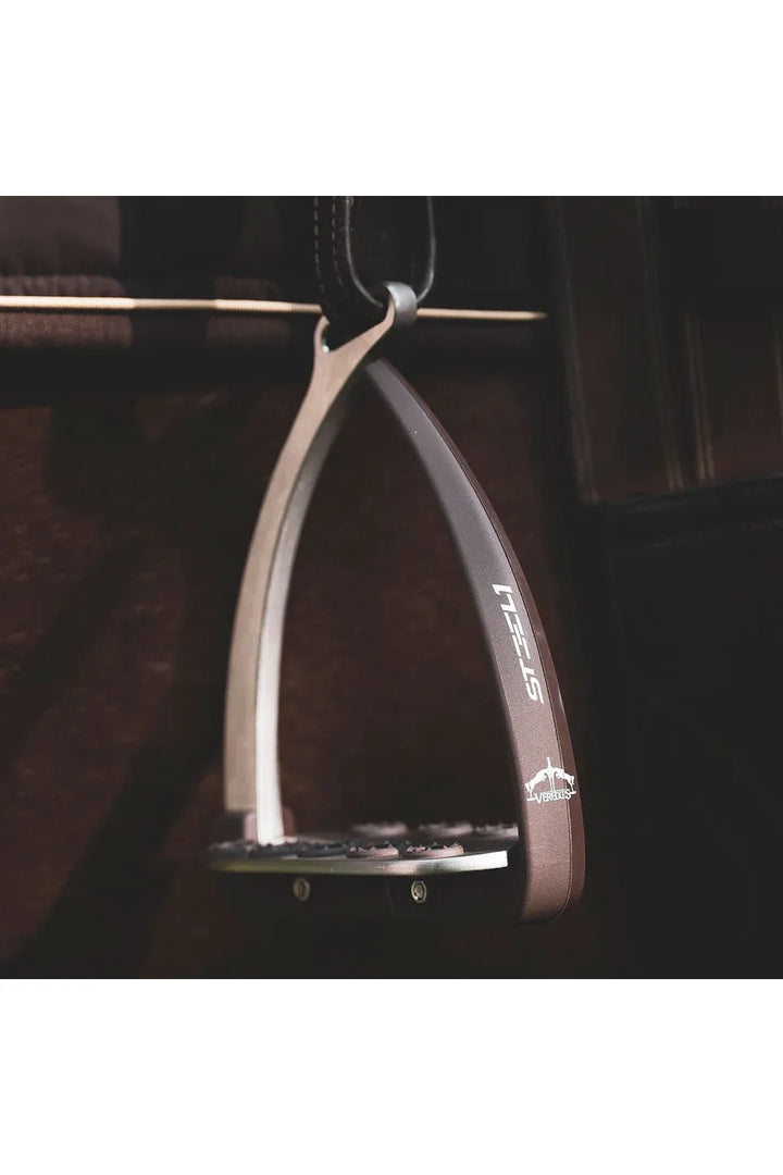 Veredus Vita Steel1 Safety Stirrups - Silver/Brown
