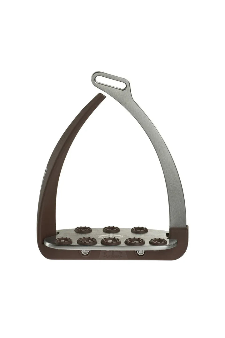 Veredus Vita Steel1 Safety Stirrups - Silver/Brown