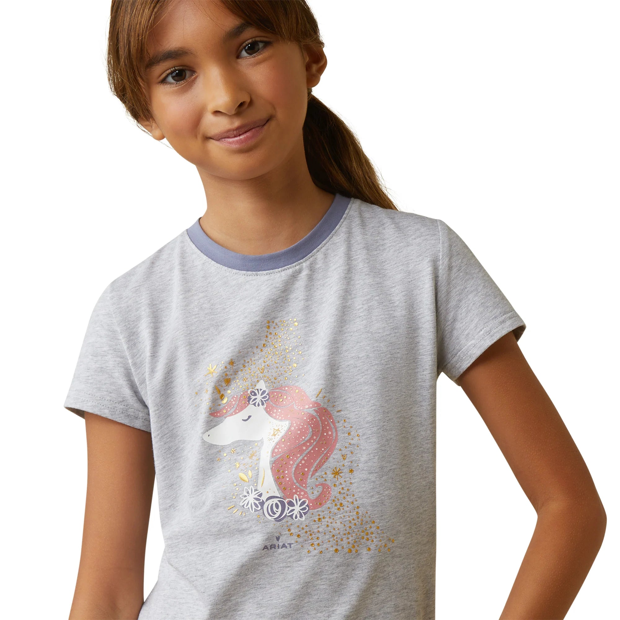 Ariat Girl's Imagine T-Shirt Heather Grey
