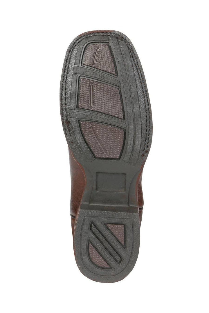 El General Men’s Leather Cowboy Boot - Brown