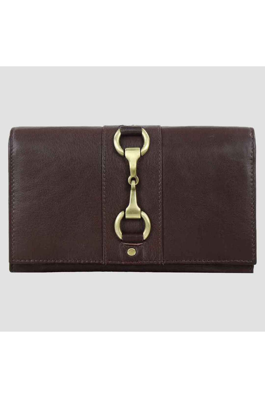 Isla Purse with Snaffle in Brown Leather