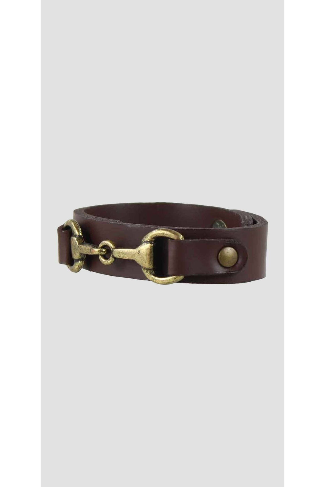Snaffle Bracelet Dark Brown