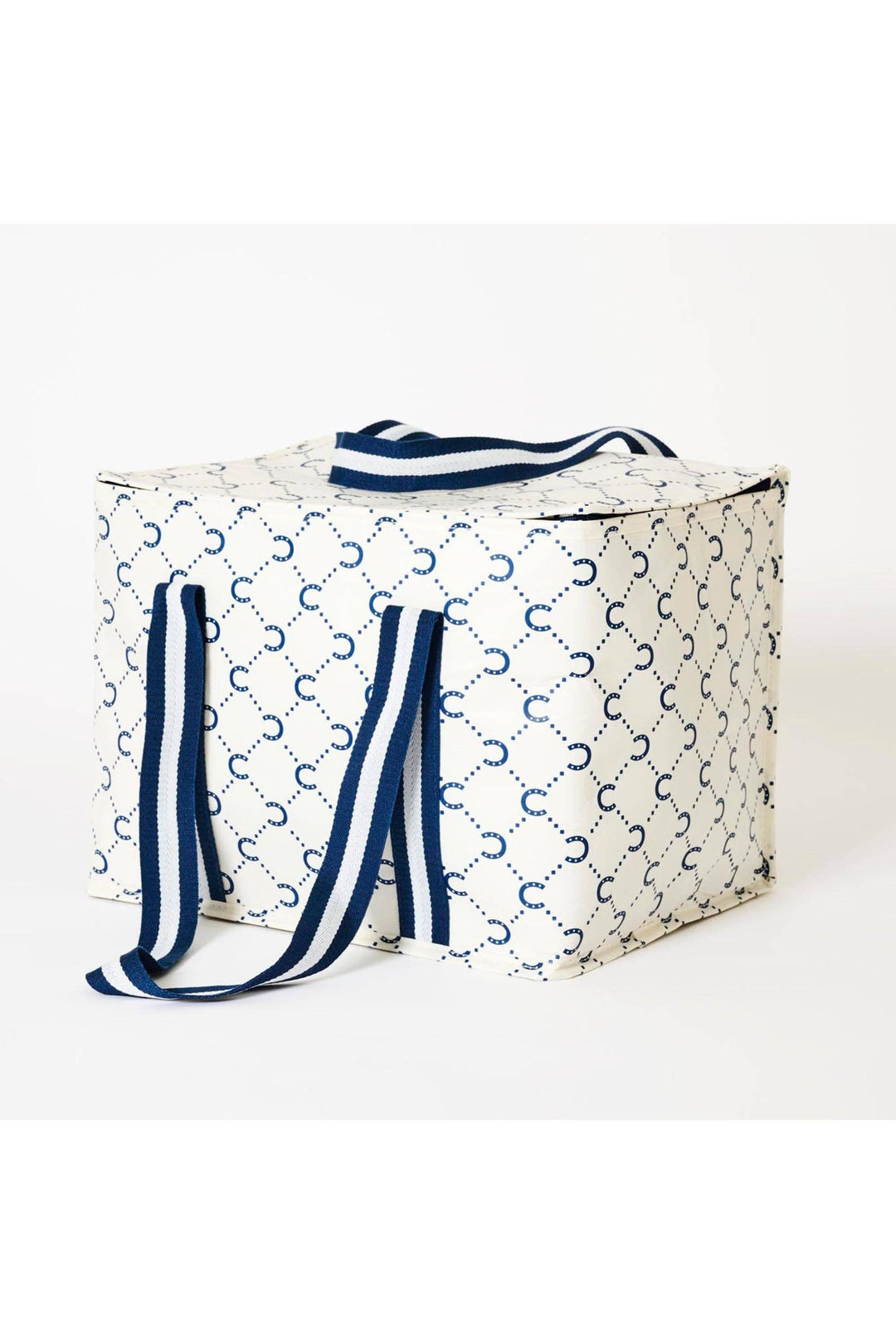 Large Insulated Tote – Navy Horseshoe