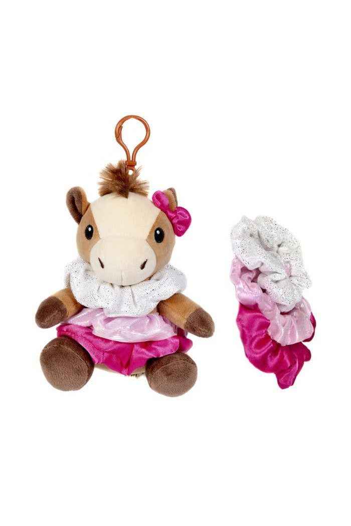 6" Scrunchie Horse Plush with Hair Accessories