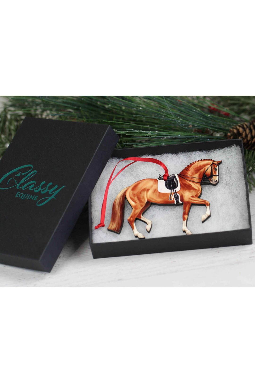 Dressage Horse Ornaments - Chestnut Sport Horse