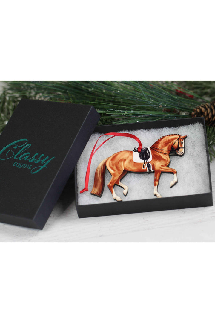 Dressage Horse Ornaments - Chestnut Sport Horse