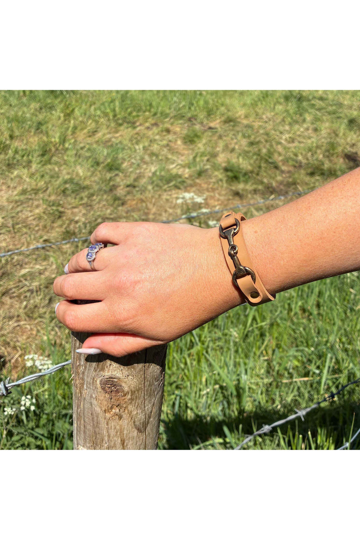 Snaffle Bracelet Tan