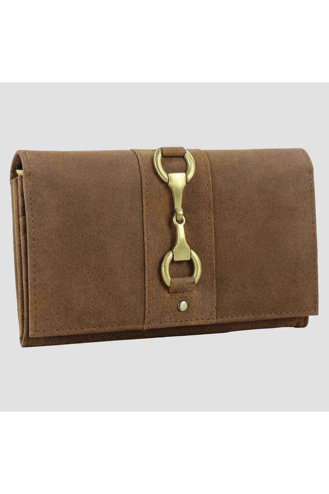 Isla Purse with Snaffle in Hunter Leather