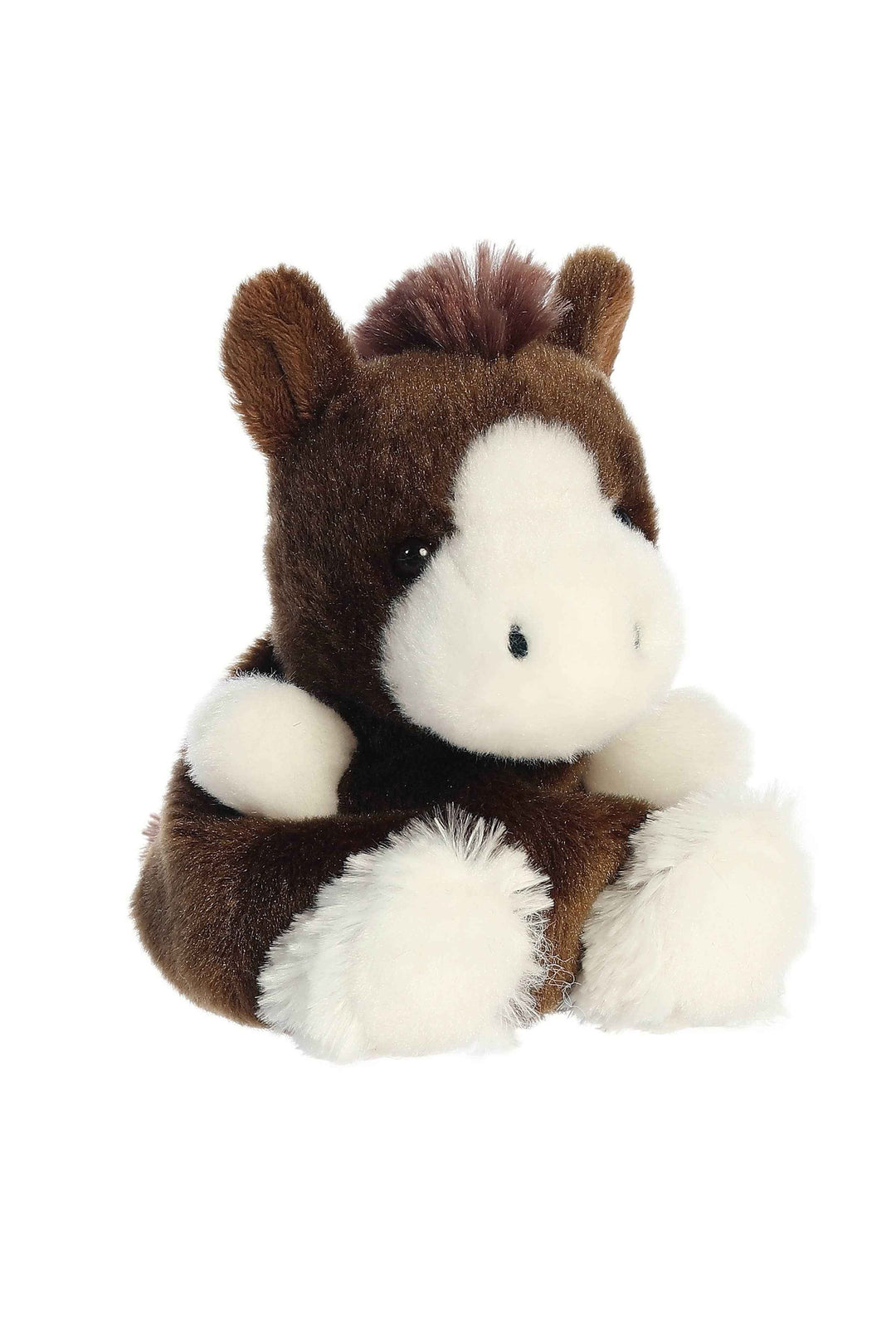 5" Plush Pal Mocha Horse Clydesdale Palm Pals Stuffed Animal