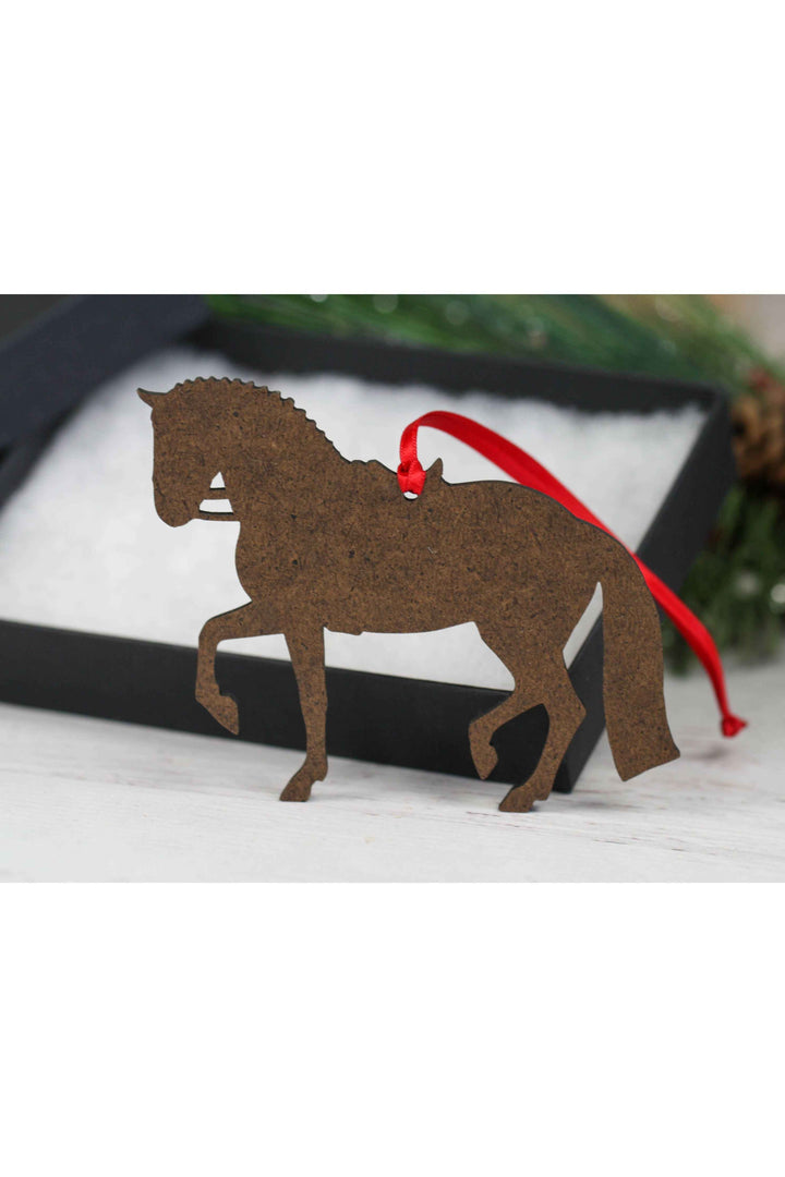 Dressage Horse Ornament - Bay Sport Horse
