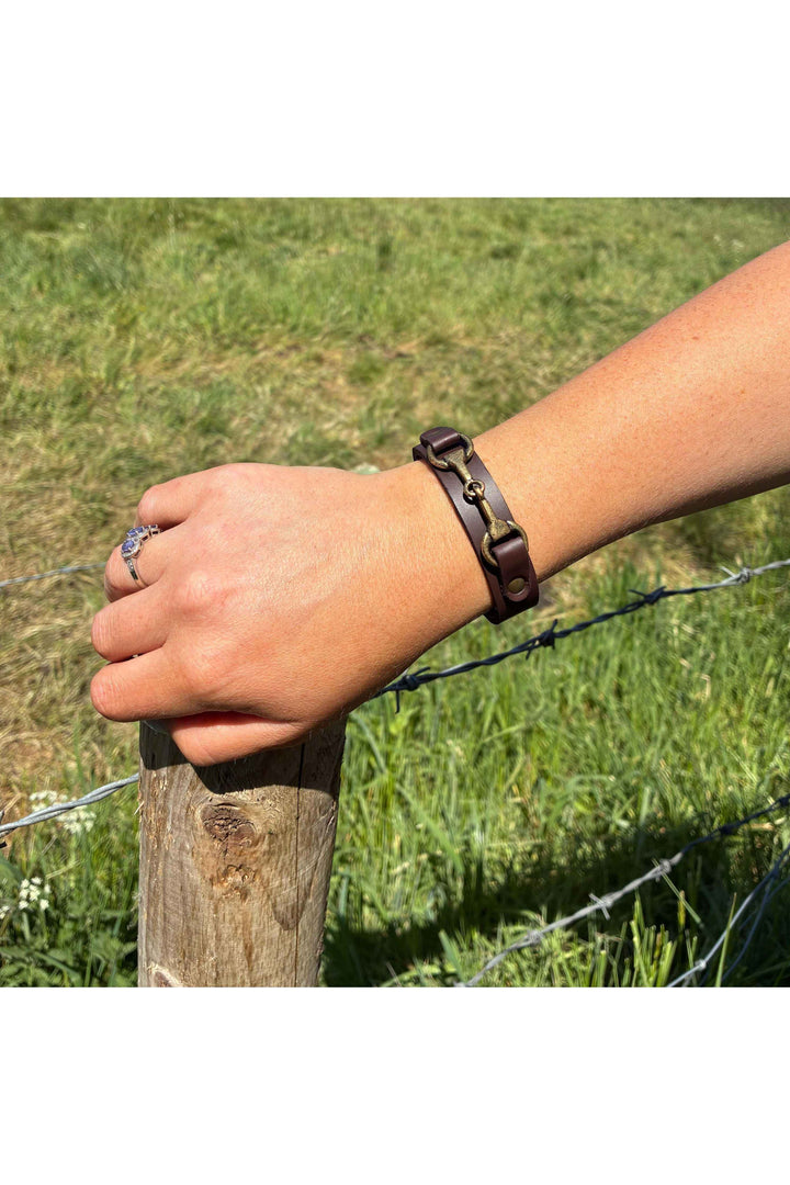 Snaffle Bracelet Dark Brown