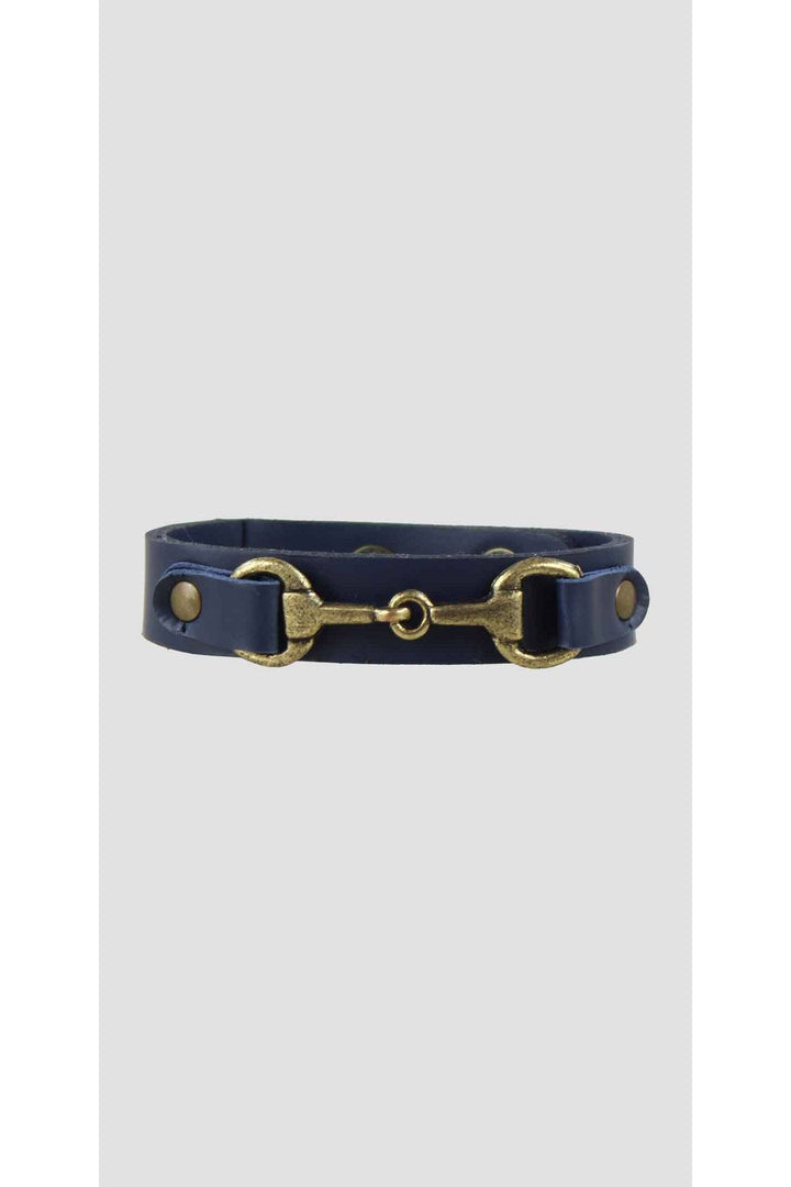 Snaffle Bracelet Navy
