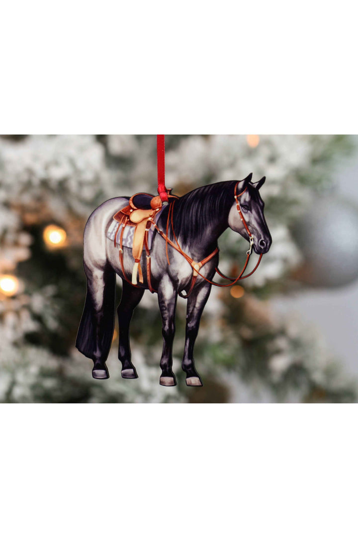 Grulla Western Ranch Horse Ornament - Quarter Horse Gifts