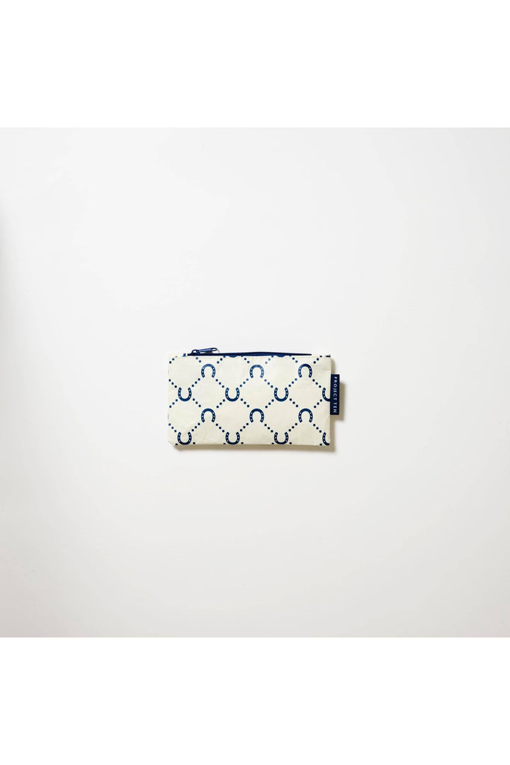 Tiny Zip Pouch – Navy Horseshoe